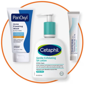 Acne Defense Skincare Trio – Cleanse, Treat & Hydrate Set
